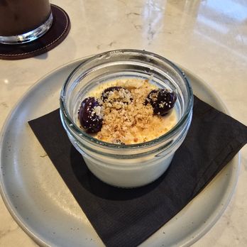 The Morris Proper - blueberry panna cotta - Diners Near Me - Morristown, New Jersey