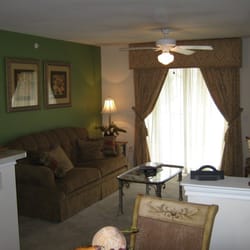 Mayfield Park Apartments - Example of apartment home living room - note the accent wall!
