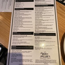 Mickey Spillane's - Menu