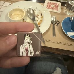 Cute chocolate with my coffee Cute chocolate with my coffee