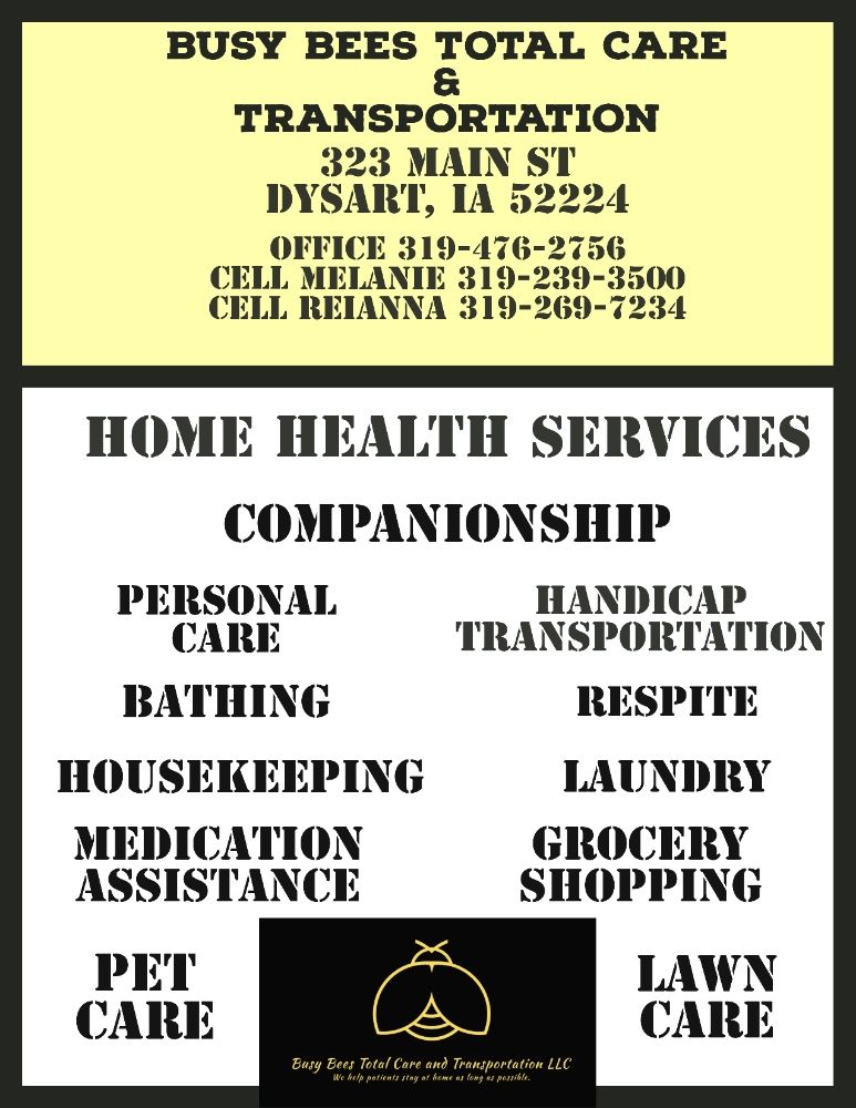 BUSY BEES TOTAL CARE AND TRANSPORTATION Updated September 2024 323