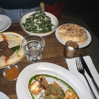 Cafe Mogador - Halloumi and Kale Salad - Moroccan Near Me - Brooklyn, New York Cafe Mogador - Halloumi and Kale Salad - Moroccan Near Me - Brooklyn, New York