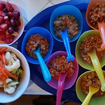 Little TreeHouse Daycare - Ground turkey and veggies for lunch, ending with steam vegetables and fruit. - Child Care & Day Care Near Me - Valley Glen, California Little TreeHouse Daycare - Ground turkey and veggies for lunch, ending with steam vegetables and fruit. - Child Care & Day Care Near Me - Valley Glen, California