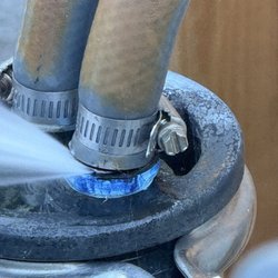 Cracked fitting supposedly repaired