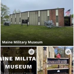 Maine Military Museum - Welcome sign and entrance