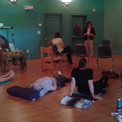 Yoga Born Studios - Guided meditation is on the class schedule once a month. No experience needed to participate. Or request a private session
