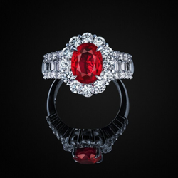 Fredrick M. Gottlieb & Co. - Ruby and diamond ring