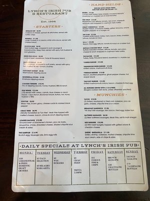 Menu photo 7 Lynch's Irish Pub Jacksonville Beach, FL Menu photo 7 Lynch's Irish Pub Jacksonville Beach, FL