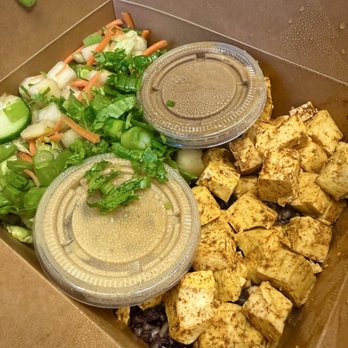 Lotus and Lime - 50/50 (V) Organic Tofu 50-50 Bowl - Asian Fusion Near Me - San Jose, California