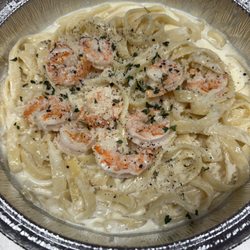 Milano’s Pizza - Shrimp fettuccine Alfredo