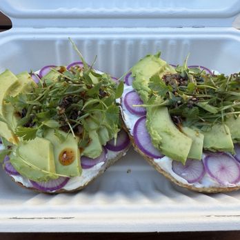 Poppy Bagels - Seasonal Veg Sando on Sesame Seed Bagel - Bagels Near Me - Oakland, California Poppy Bagels - Seasonal Veg Sando on Sesame Seed Bagel - Bagels Near Me - Oakland, California