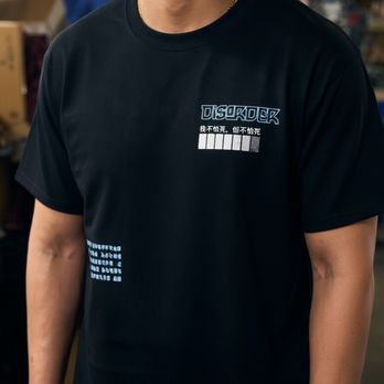 The Printing Needle - Edgy, high-contrast design Perfect streetwear statement. - Screen Printing/T-Shirt Printing Near Me - Garden Grove, California The Printing Needle - Edgy, high-contrast design Perfect streetwear statement. - Screen Printing/T-Shirt Printing Near Me - Garden Grove, California