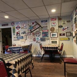 Cicero's - Dining area with cool wall hangings