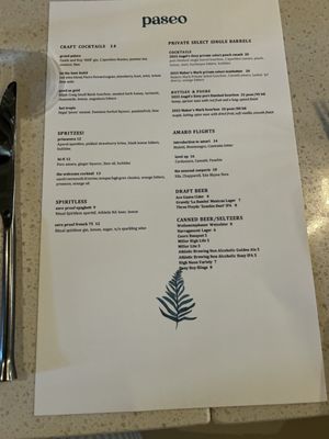 Menu photo 7 Paseo Louisville, KY