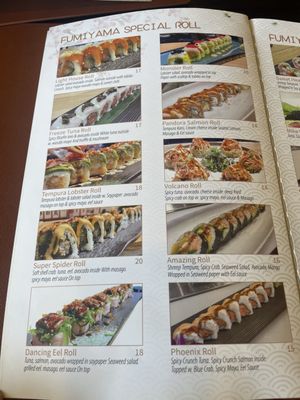 Menu photo 2 Fumiyama Sushi Eatontown, NJ Menu photo 2 Fumiyama Sushi Eatontown, NJ