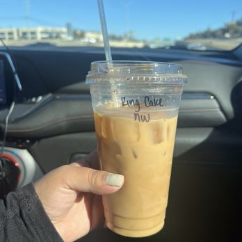 The Cajun Coffee Shack - My king Cake Latte was 10/10!!! - Coffee & Tea Near Me - San Antonio, Texas