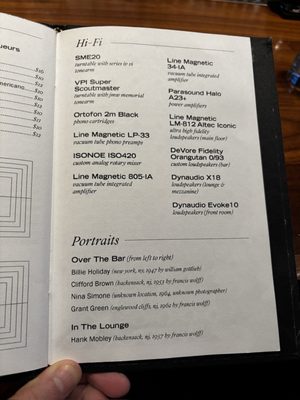 Menu photo 3 Bar Shiru Oakland, CA