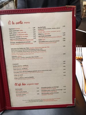 Menu photo 1 Café Bords de Seine Paris, 75 Menu photo 1 Café Bords de Seine Paris, 75