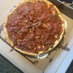 Nayeli’s Pizza - Deep Dish Italian Beef with Giardiniere. Plenty for a family of four.