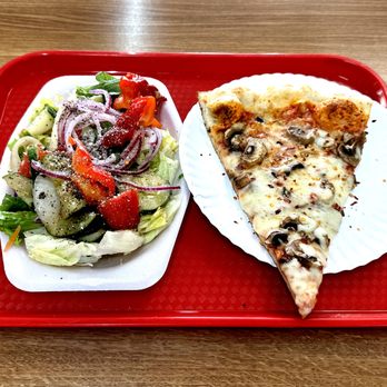 Leone Original Pizza - Custom Three Topping Salad and Mushroom Slice - Pizza Near Me - Overland Park, Kansas Leone Original Pizza - Custom Three Topping Salad and Mushroom Slice - Pizza Near Me - Overland Park, Kansas