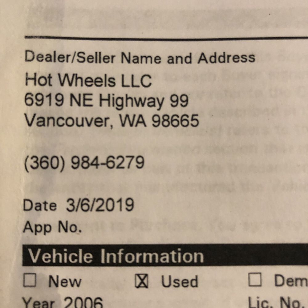 Hot Wheels - Used Car Dealers Near Me - Vancouver, Washington