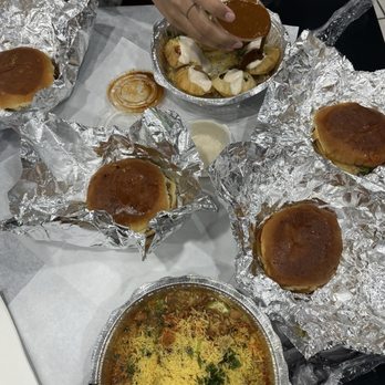 Indian Street Food - Dahi Puri (6 Pcs), Samosa Chaat (2 Pcs), Dabeli (2 Pcs) - Indian Near Me - Tempe, Arizona Indian Street Food - Dahi Puri (6 Pcs), Samosa Chaat (2 Pcs), Dabeli (2 Pcs) - Indian Near Me - Tempe, Arizona