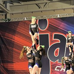 Old National Events Plaza - My daughter (top left flyer) at the 2022 jam fest cheer comp