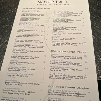 Whiptail - Menu - Beer, Wine & Spirits Near Me - Rio Rancho, New Mexico