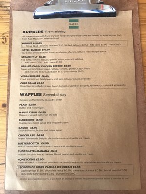 Menu photo 3 HATCH Saint Albans, HRT Menu photo 3 HATCH Saint Albans, HRT