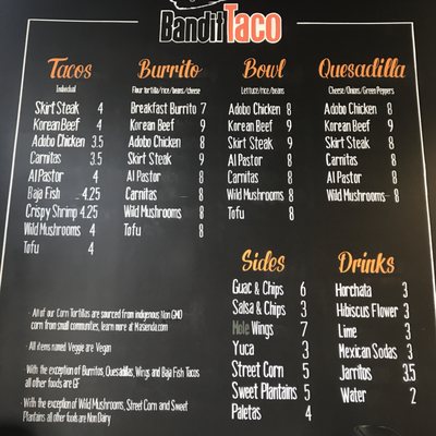 Menu photo 8 Bandit Taco Washington, DC, DC