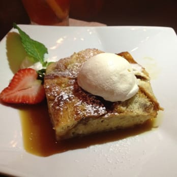 Second Story Restaurant - Bread pudding with bourbon syrup - New American Near Me - Manhattan Beach, California