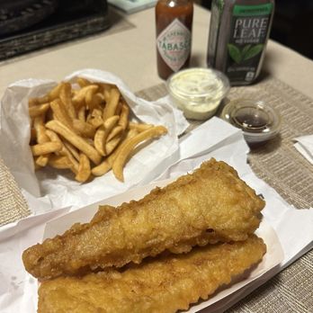 Village Inn Fish & Chips - 3 piece fish and chips. - Seafood Near Me - Long Beach, California Village Inn Fish & Chips - 3 piece fish and chips. - Seafood Near Me - Long Beach, California