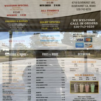 Home Town Burger - Most up to date menu (October 2025) - Burgers Near Me - Olivehurst, California