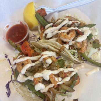Lahaina's - Cajun Shrimp Taco (not on menu) - Burgers Near Me - San Luis Obispo, California