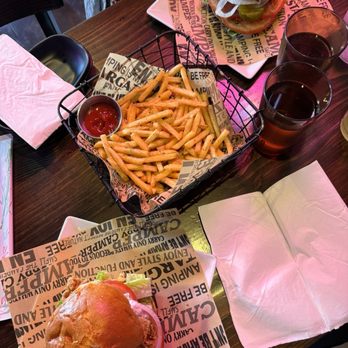 Mr. Dak - Chicken burgers with truffle French fries - Chicken Wings Near Me - Flushing, New York