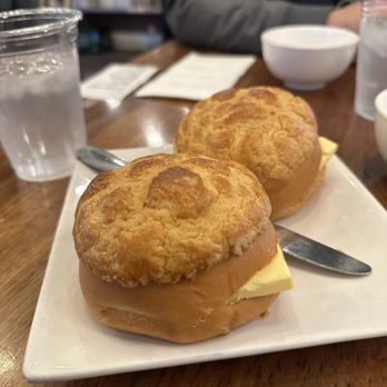 Ipoh Kopitiam - HK style bun w/ butter - Malaysian Near Me - Alhambra, California Ipoh Kopitiam - HK style bun w/ butter - Malaysian Near Me - Alhambra, California