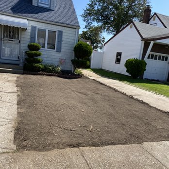 Castro Rivera - Tree stump was removed, yard leveled with top soil and prepared for sod Installation. - Landscaping Near Me Castro Rivera - Tree stump was removed, yard leveled with top soil and prepared for sod Installation. - Landscaping Near Me
