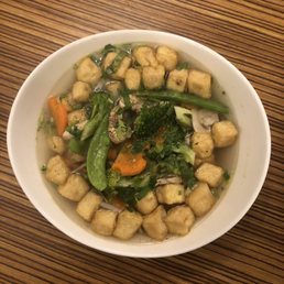 Veggie tofu soup