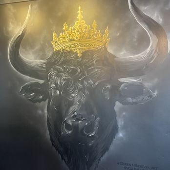 Horn Barbecue - @steveanderson_art and @ariballin painting on wall! - Desserts Near Me - Lafayette, California Horn Barbecue - @steveanderson_art and @ariballin painting on wall! - Desserts Near Me - Lafayette, California
