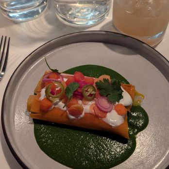Dirt Candy - Carrot tamale - Vegetarian Near Me - New York, New York