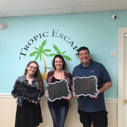 Tropic Escape Room - Just one of the many escapees that have had lots of fun escaping!