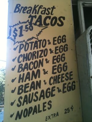 Menu photo 3 Taqueria Mejia Austin, TX
