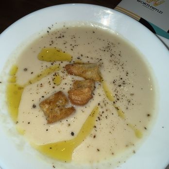 Worthwyld - Cauliflower soup. I added black pepper and some lemon - Salad Near Me - Fort Lauderdale, Florida Worthwyld - Cauliflower soup. I added black pepper and some lemon - Salad Near Me - Fort Lauderdale, Florida