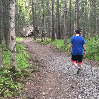Eagle River Nature Center - Heading toward a large rock! - Hiking Near Me - Eagle River, Alaska
