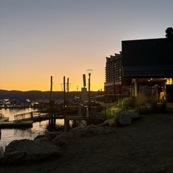 The Buoy CDA - Resort and the buoy at sunset