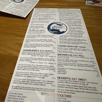 Taqueria Tsunami - Menu - Asian Fusion Near Me - Atlanta, Georgia