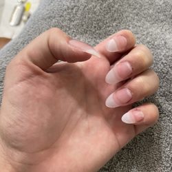 Nail extensions.