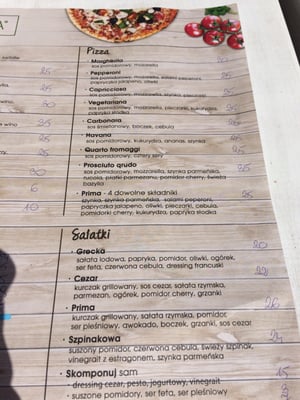 Menu photo 3 Trattoria Prima Pasta Warsaw, MZ