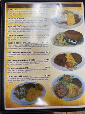 Menu photo 2 El Mana Taqueria Houston, TX Menu photo 2 El Mana Taqueria Houston, TX
