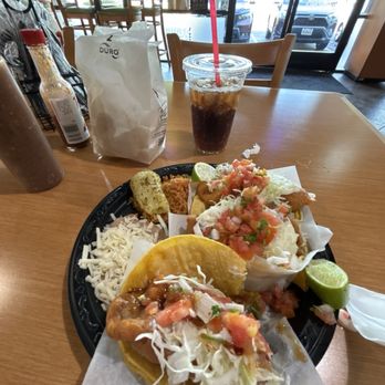 Senor Baja - 3 taco combo with fish and shimp. - Mexican Near Me - Rancho Cucamonga, California